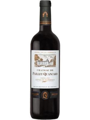 Вино Chateau de Paillet-Quancard, Cadillac-Cotes de Bordeaux AOC 2016, 0.375 л