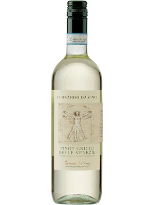 Вино Leonardo da Vinci Pinot Grigio delle Venezie IGT 2022, 0.75 л