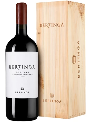 Вино Bertinga, Bertinga, Toscana IGT, wooden box 2017, 1.5 л