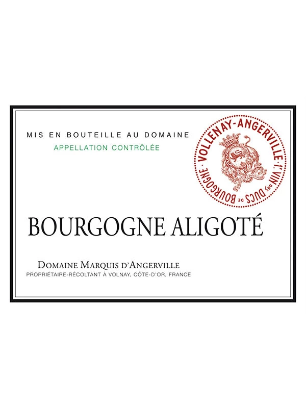 Domaine Marquis d'Angerville, Bourgogne Aligote AOC