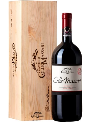 Вино Castello ColleMassari, ColleMassari, Montecucco Rosso Riserva DOC, wooden box 2018, 3 л