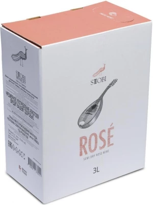 Вино Stobi, Rose, bag-in-box 3 л