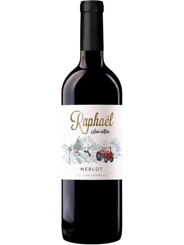 Chateau Castagnac, Raphael Merlot Sans Sulfites, Bordeaux AOC