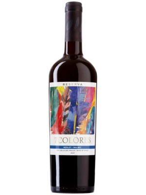 Вино 7 Colores Reserva Merlot-Malbec 2021, 0.75 л