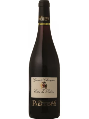 Вино Domaine de la Presidente, Grands Classique Rouge, Cotes du Rhone AOC 2011, 0.75 л