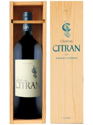 Вино Chateau Citran, Haut-Medoc AOC Cru Bourgeois, gift box 2008, 1.5 л