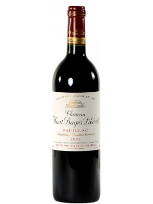 Вино Chateau Haut-Bages Liberal, Grand Cru Classe Pauillac AOC 2003, 0.75 л