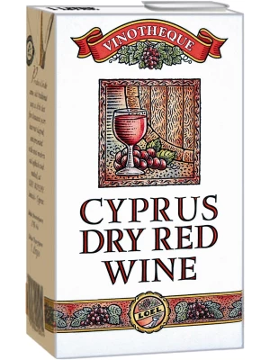 Вино Loel, Vinotheque Cyprus​​​​​​​ Dry Red, Tetra Pak 1 л