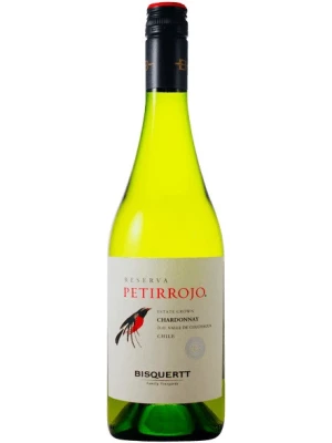Вино Bisquertt, Petirrojo Reserva, Chardonnay, Colchagua Valley DO 2018, 0.75 л