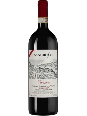 Вино Sandro Fay, Carteria Valtellina Superiore DOCG Valgella Riserva 2017, 0.75 л