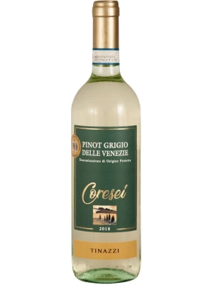 Вино Tinazzi, Coresei Pinot Grigio delle Venezie DOP 2018, 0.75 л