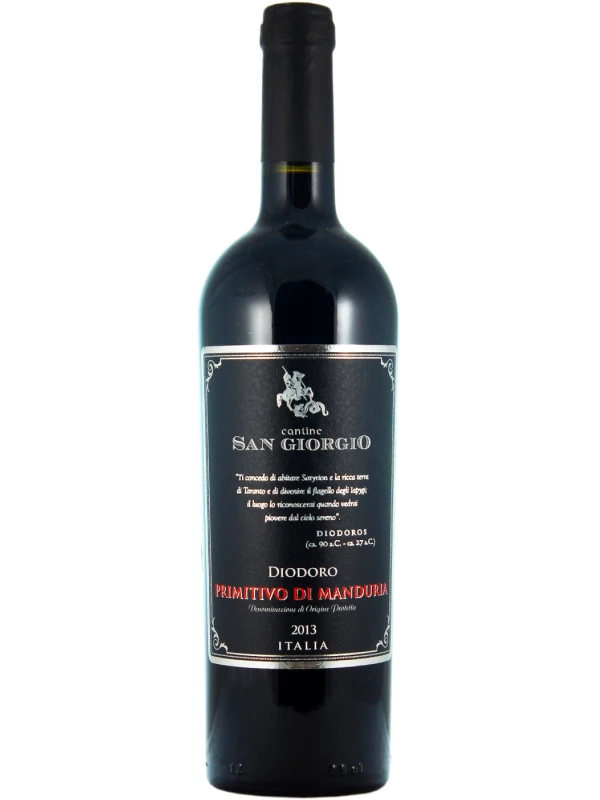Cantine San Giorgio, Diodoro Primitivo di Manduria DOP