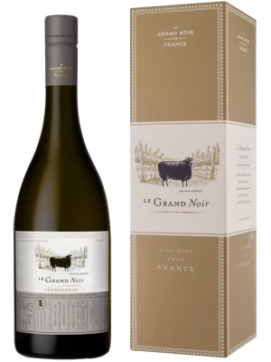 Вино Le Grand Noir Chardonnay, Pays d'Oc IGP, gift box 2016, 0.75 л