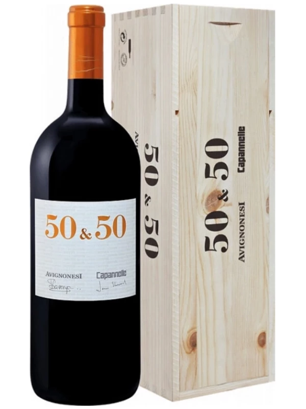 Avignonesi-Capannelle, 50 & 50, Toscana IGT, wooden box