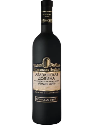Вино Кахетинские подвалы Алазанская Долина Красное, матовая бутылка 0.75 л