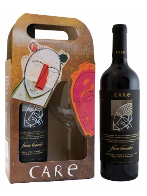Вино Care Finca Bancales, Carinena DO, gift set with glass 2021, 0.75 л