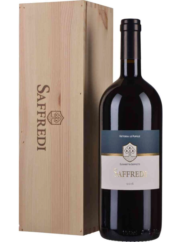 Fattoria Le Pupille, Saffredi, Toscana Maremma IGT, wooden box