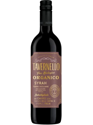Вино Tavernello Organico Syrah, Terre Siciliane IGT 2022, 0.75 л