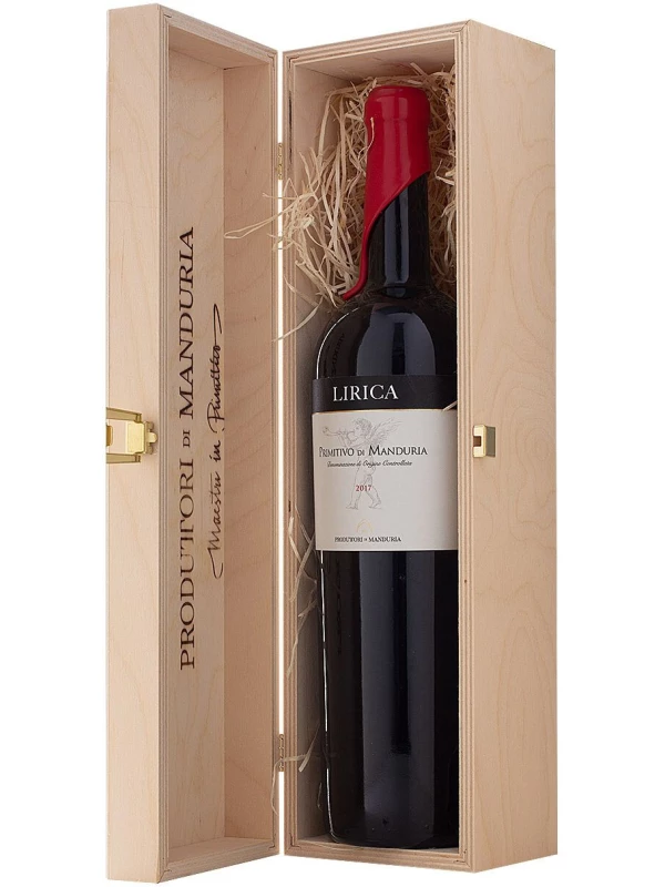 Produttori di Manduria, Lirica Riserva, Primitivo di Manduria DOP, wooden box