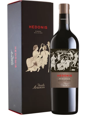 Вино Feudo Arancio, Hedonis Nero d'Avola, Riserva, Sicilia DOC, gift box 2022, 0.75 л
