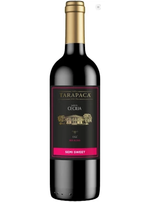 Вино Tarapaca, Santa Cecilia Semi-Sweet Red 2017, 0.75 л