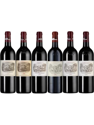 Вино Chateau Lafite Rothschild, Pauillac AOC 1-er Grand Cru, set of 6 bottles (1995-2015), wooden box 0.75 л