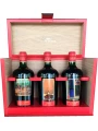 Chateau La Grace Dieu des Prieurs, Saint-Emilion Grand Cru AOC, gift set Luxe of 3 bottles, in leather case — фото 1