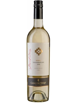 Вино Casas del Toqui, Barrel Series Reserva Sauvignon Blanc, Leyda Valley DO 2015, 0.75 л