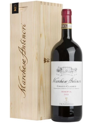 Вино Marchese Antinori Chianti Classico DOCG Riserva, wooden box 2021, 1.5 л