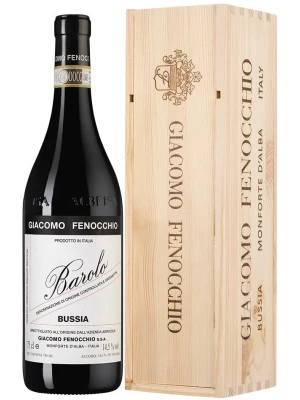 Вино Giacomo Fenocchio, Barolo Bussia DOCG, wooden box 2019, 0.75 л