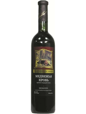 Вино Skoliovin, Bear Blood Red Semi-Dry 0.75 л