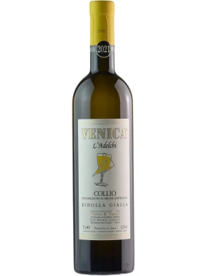 Вино Venica & Venica, L'Adelchi Ribolla Gialla, Collio DOC 2021, 0.75 л
