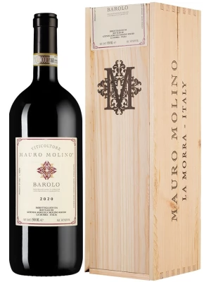 Вино Mauro Molino, Barolo DOCG, wooden box 2020, 1.5 л