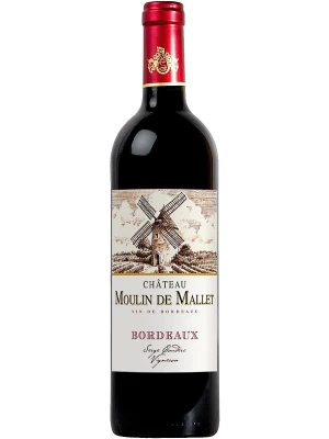 Вино Chateau Moulin de Mallet, Bordeaux AOC 2020, 0.75 л