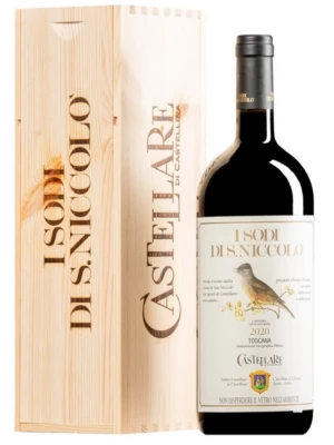 Вино Castellare di Castellina, I Sodi di San Niccolo, Toscana IGT, wooden box 2020, 1.5 л