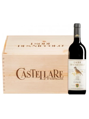 Вино Castellare di Castellina, I Sodi di San Niccolo, Toscana IGT, wooden box 2020, 0.75 л