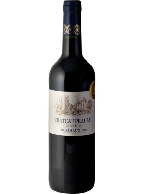 Вино Chateau Pradeau Mazeau, Bordeaux AOC 2015, 0.75 л