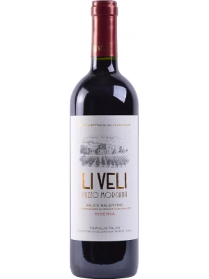 Вино Li Veli, Pezzo Morgana, Salice Salentino DOC Riserva 2018, 1.5 л