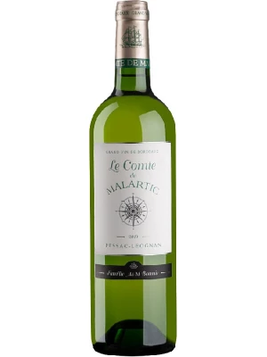 Вино Le Comte de Malartic, Pessac-Leognan AOC Blanc 2019, 0.75 л