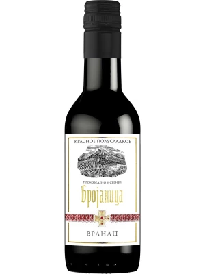 Вино Брояница Вранац полусладкое 0.187 л