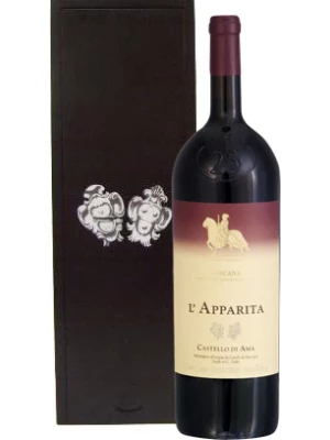 Вино Merlot IGT l'Apparita, gift box 2009, 1.5 л