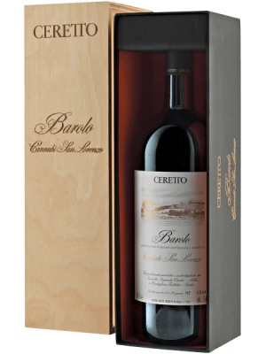 Вино Ceretto, Barolo Cannubi San Lorenzo, gift box 2009, 1.5 л