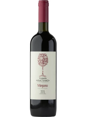 Вино Усадьба Мысхако Мерло 2015, 0.75 л