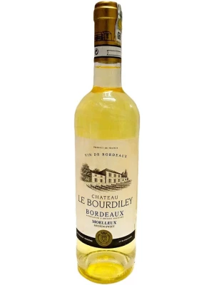 Вино Chateau Le Bourdiley Blanc Medium-Sweet, Bordeaux AOP 2022, 0.75 л