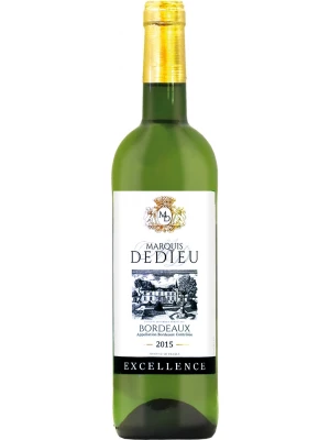 Вино Marquis Dedieu Blanc Sec, Bordeaux AOC 2015, 0.75 л