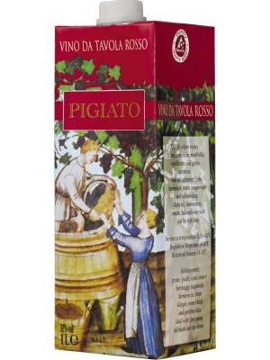 Вино Pigiato, Rosso Sec, Tetra Pak 1 л
