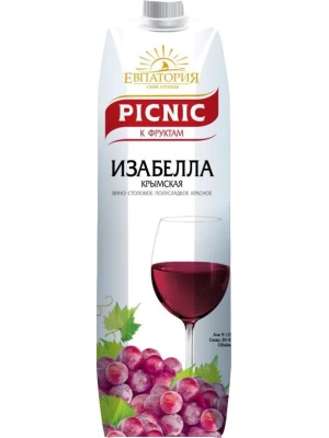 Вино Picnic Isabella Krimskaya, Tetra Pak 1 л