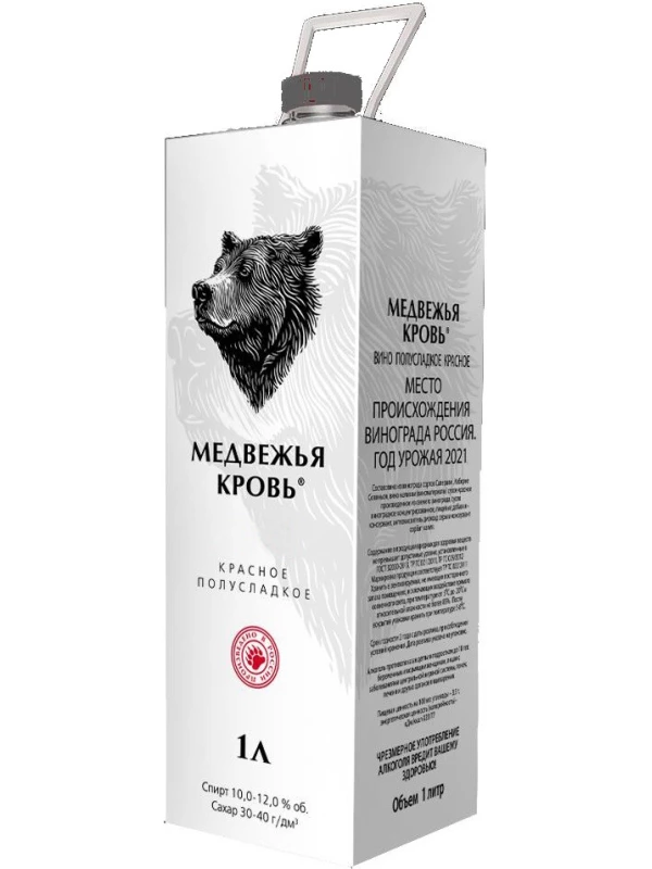Прохлада, Медвежья Кровь Полусладкое, ПЭТ-Пак
