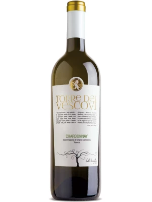 Вино Colli Vicentini, Torre dei Vescovi Chardonnay, Vicenza DOC 0.75 л