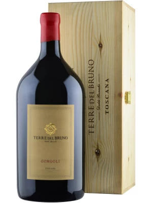 Вино Terre del Bruno, Gorgoli, Toscana IGT, wooden box 2018, 3 л
